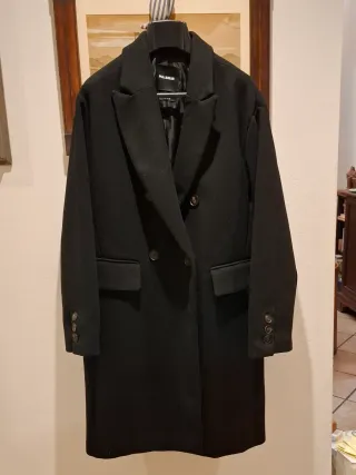 Cappotto Lana Doppio Petto Pull&Bear Donna Tg S