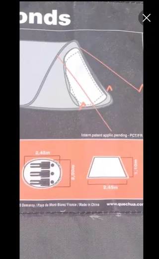 Tienda de campaña Quechua 3 personas