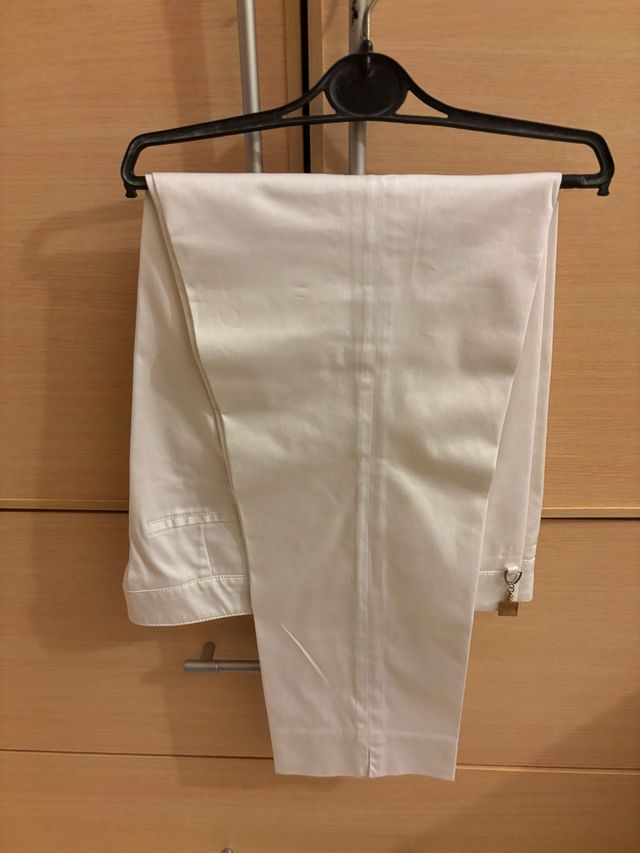 Pantaloni bianchi Daniela Conte cotone
