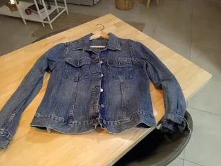 Chaqueta tejana azul