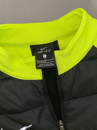Chaqueta Nike 1/4 Zip Negro y Amarillo Neón