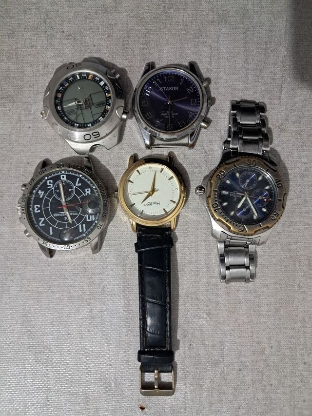 Lote 5 Relojes: Festina, Horlor, Stason, Vuillen