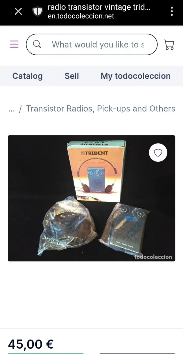 Radio AM vintage NUEVA caja