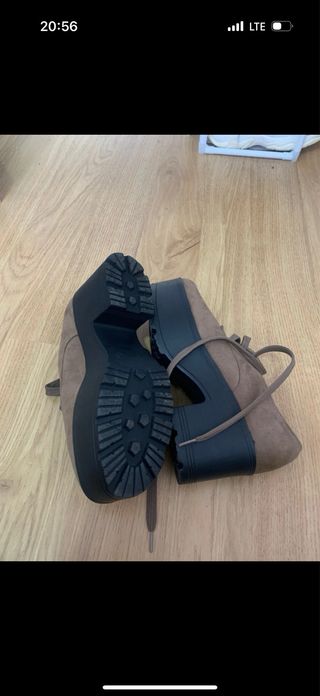 Botines Mocasines Marrones Talla 37