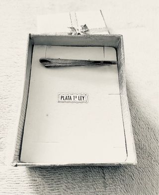 Alfiler/Pasador/Pin Corbata Plata 1ª Ley