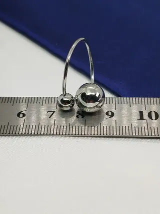 Anillo Acero Inoxidable Dos Bolas Ajustable