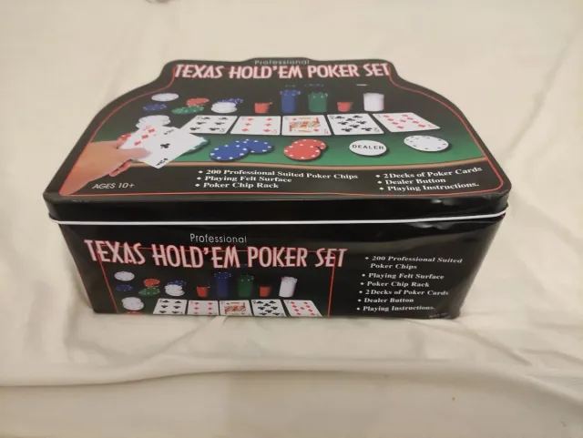 Juego de Póker Texas Hold'em 200 Fichas