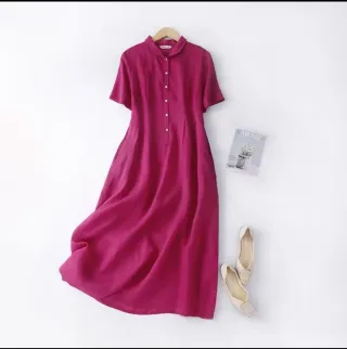 Vestido rosa talla L