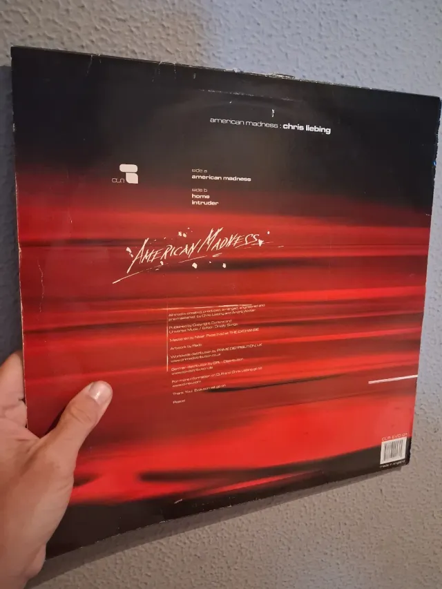 American Madness Chris Liebing in vinile Techno