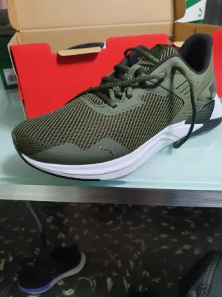 Zapatillas Puma Verdes y Blancas Originales