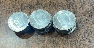 Lote de 25 monedas plata de 100 pesetas