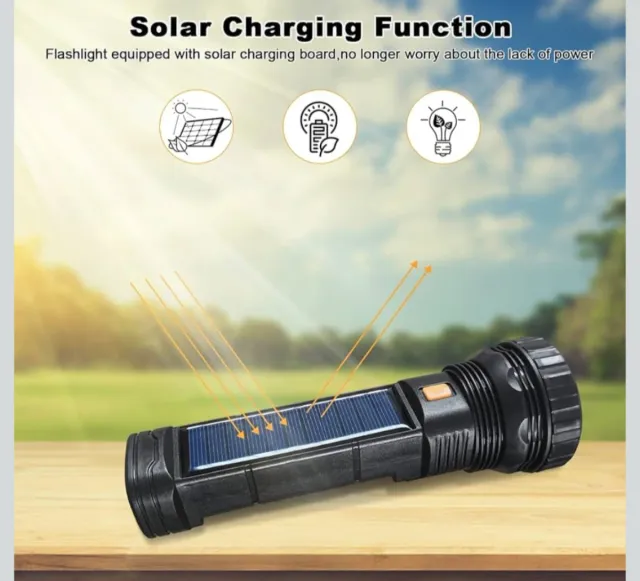 Linterna Solar y Powerbank