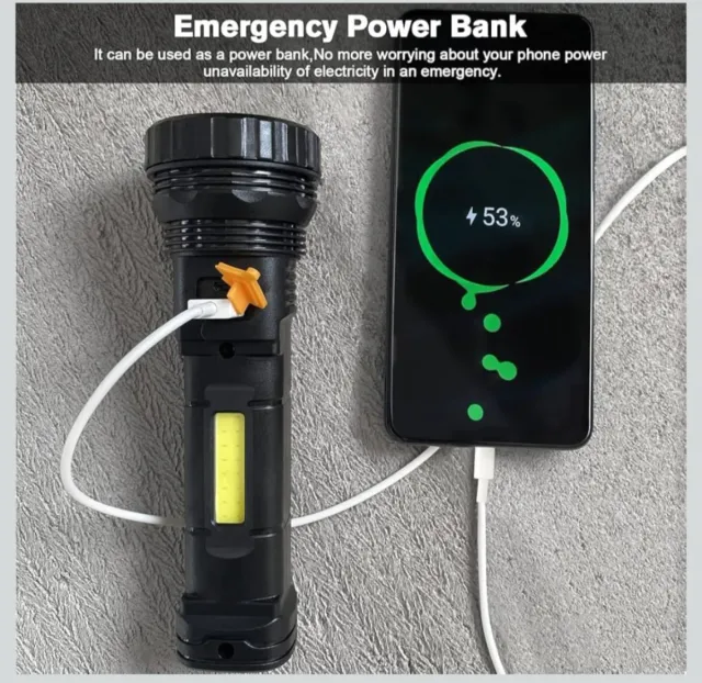 Linterna Solar y Powerbank