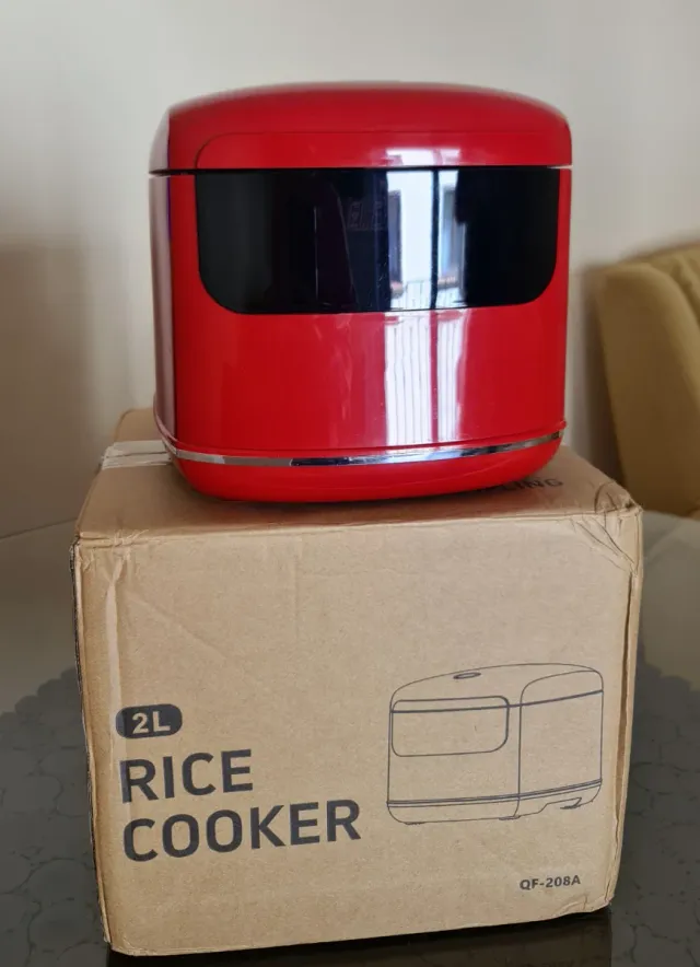 Olla Arrocera Eléctrica Táctil Roja 2L