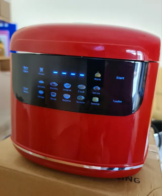 Olla Arrocera Eléctrica Táctil Roja 2L