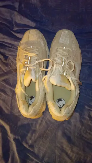 Zapatillas Bamba Hombre Beige/Blanco