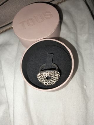 Anillo Tous Plata Logo