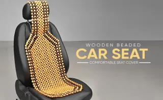 Funda Asiento Coche Madera Masaje NUEVO