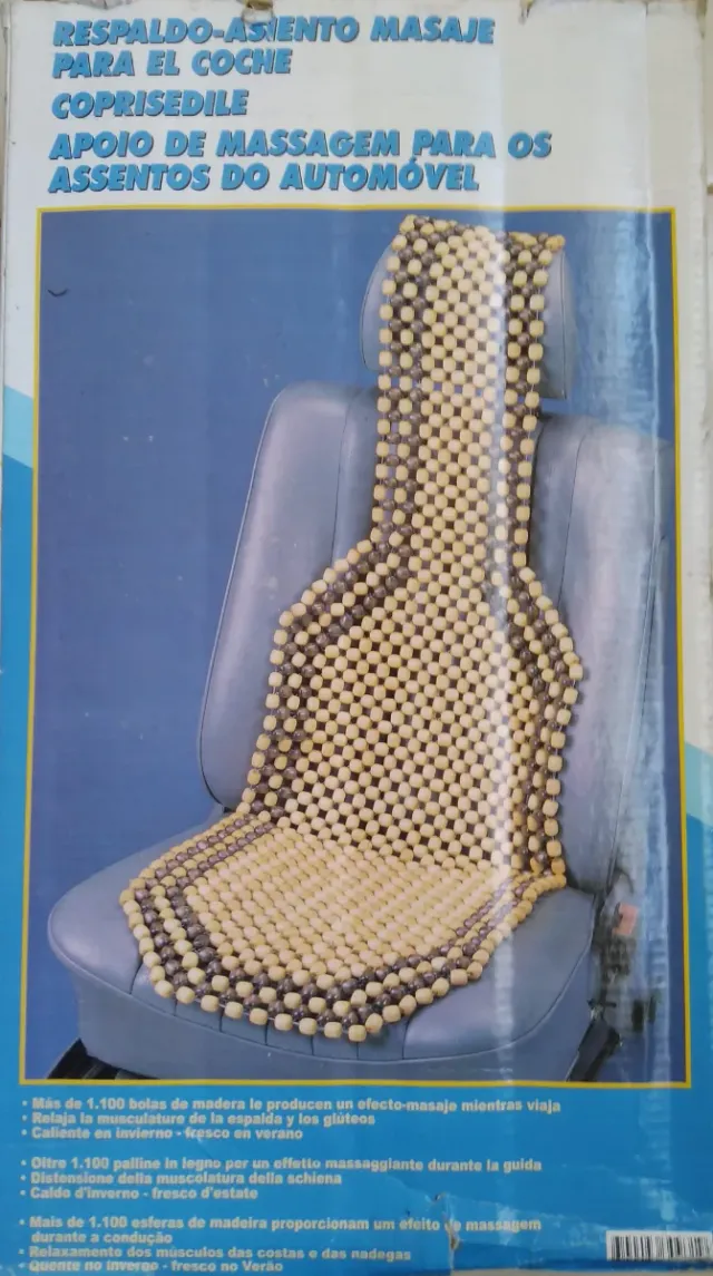 Funda Asiento Coche Madera Masaje NUEVO
