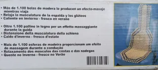 Funda Asiento Coche Madera Masaje NUEVO