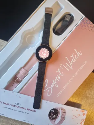 Smartwatch Mujer Color Oro/Rosa