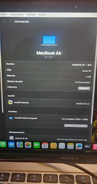 MacBook Air M1 2020 Gris Espacial