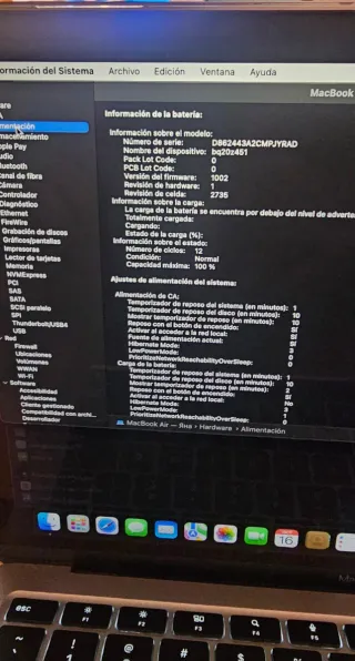 MacBook Air M1 2020 Gris Espacial