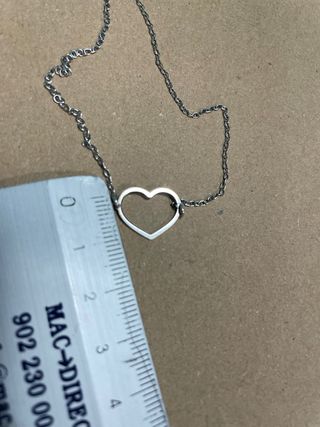 Collar Corazón Plata Ley 925