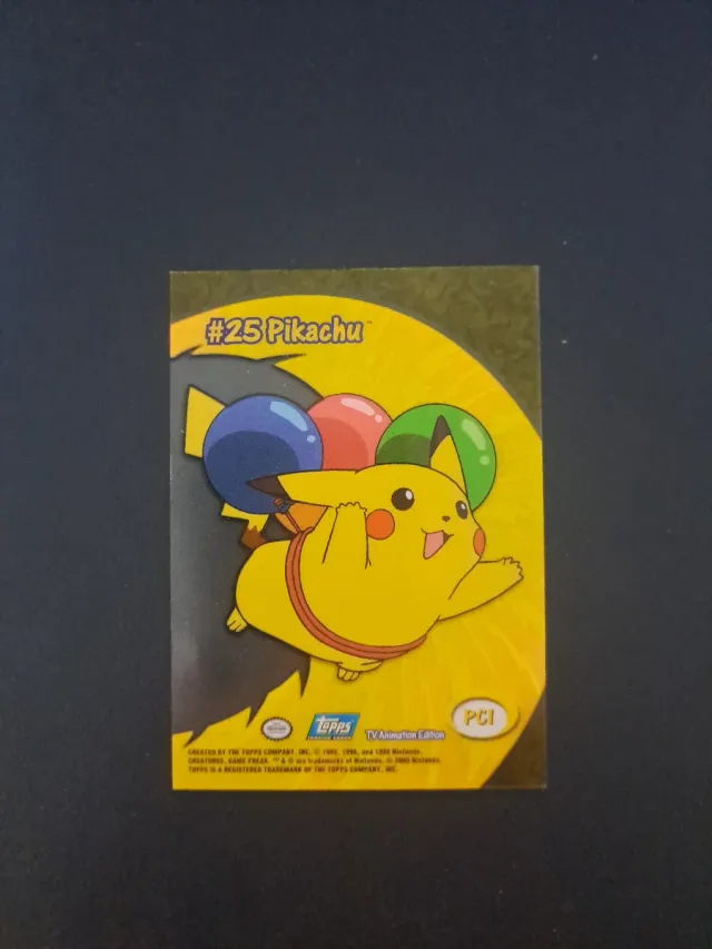 Carta Topps Pikachu Volador #25 Pokémon