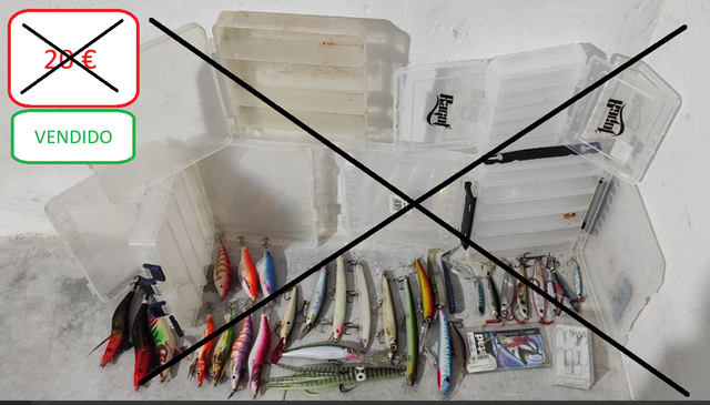 Lotes de artculos de pesca (ver precios en fotos)