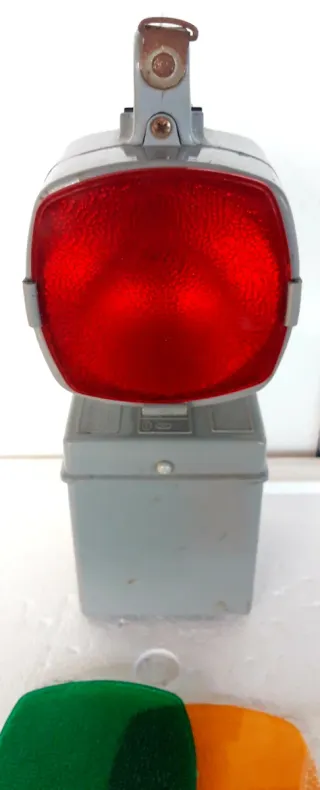 Lampada da ferroviere arancione