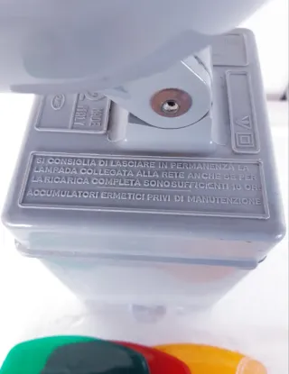 Lampada da ferroviere arancione