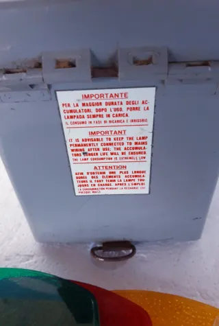 Lampada da ferroviere arancione