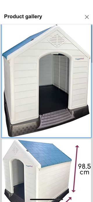 Base Plástico para Caseta Perro Negra
