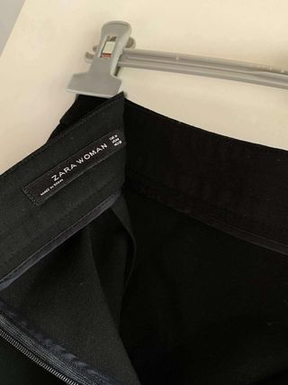 Falda Zara Negra Talla M