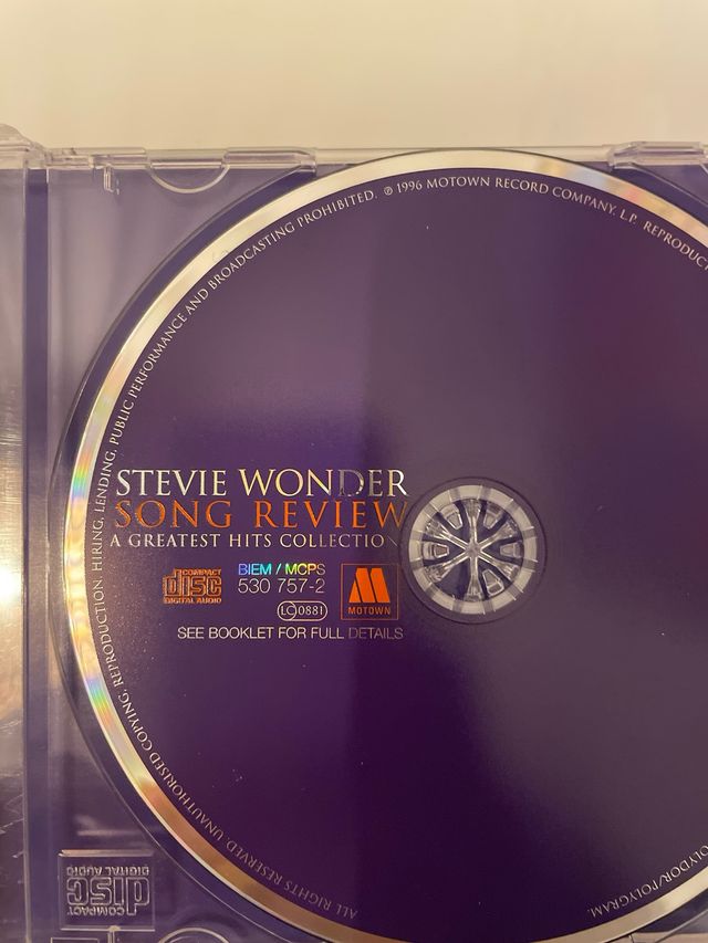 CD Stevie Wonder - Song Review: Greatest Hits