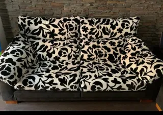 Sofá 3+2 extensible tela