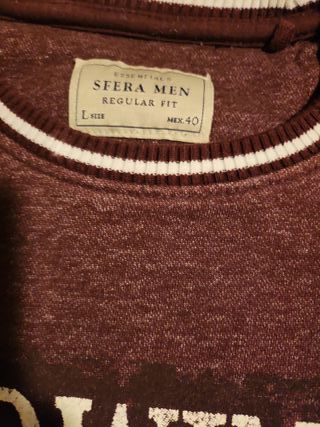 Jersey Esfera Burdeos color vino Talla S
