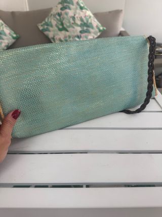 Bolso Clutch Turquesa Veraniego