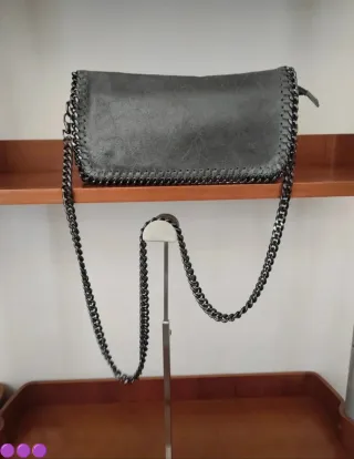 Borsetta Camoscio Artigianale Grigia