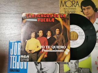 Lote 4 Vinilos 45rpm Nacional Flamenco Latino