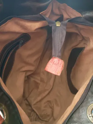 Bolso Maletín Piel Vintage Dunlop Marrón