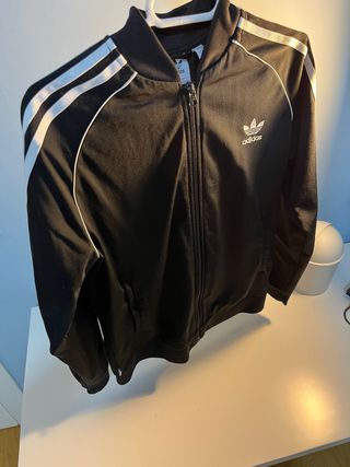 Sudadera Adidas Negra Cremallera Talla XS