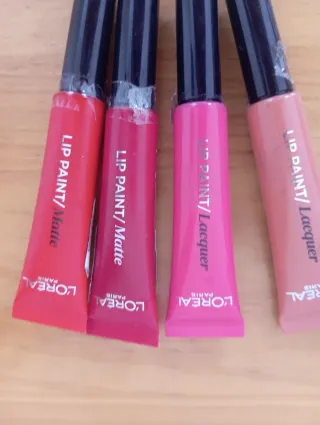 L'Oréal Lip Paint Matte y Lacquer 5€ cada unidad