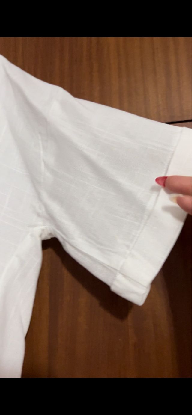 Camiseta blanca de lino