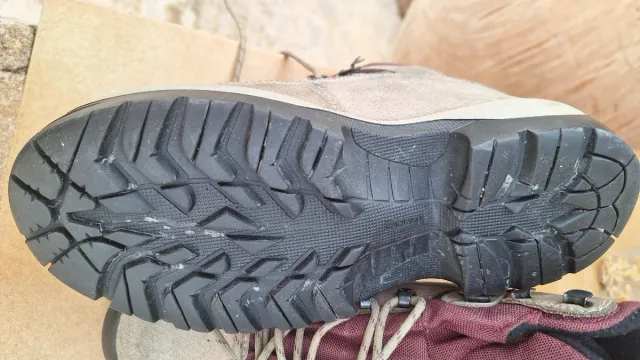 Botas Quechua Senderismo Marrón/Rojo