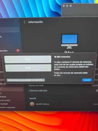 iMac 21,5 Apple Plata Multicolor