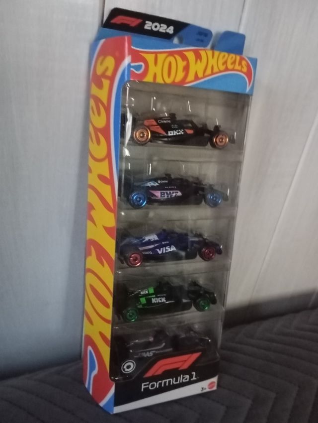 Pack 5 Coches Hot Wheels Formula 1