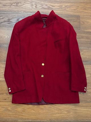 Blazer Burberry Rosso Borgogna Taglia 46