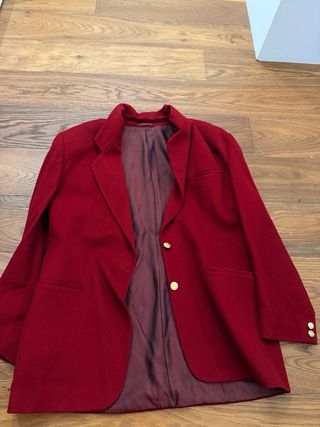 Blazer Burberry Rosso Borgogna Taglia 46
